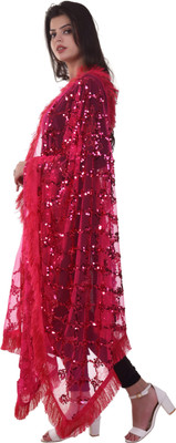 INVENT FASHION Net Embroidered Women Dupatta