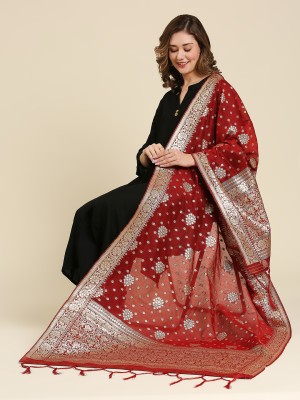 DUPATTA BAZAAR Poly Chanderi Self Design Women Dupatta