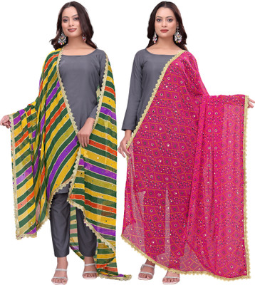 Kemza Georgette Embroidered Women Dupatta