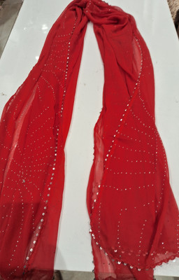 Rajarsh Nylon, Viscose Blend Embroidered, Embellished Women Dupatta