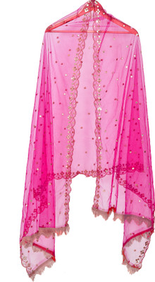 YOUTHQUAKE Net Embellished Women Dupatta