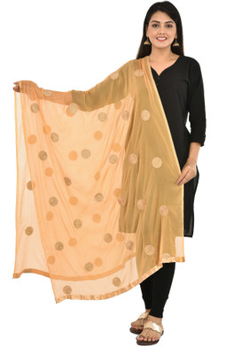 YOUTHQUAKE Chiffon Embroidered Women Dupatta