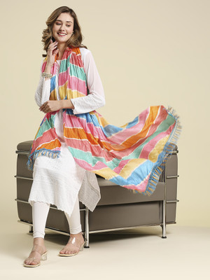 DUPATTA BAZAAR Silk Blend Printed Women Dupatta