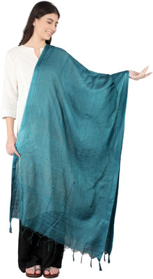 A R SILK DUPATTA HUB Cotton Blend Solid Women Dupatta