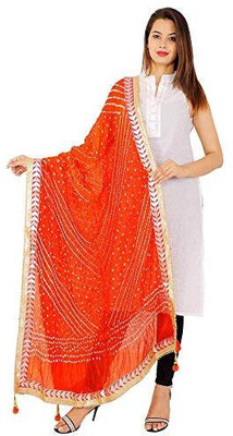 TMT HUB Silk Blend Self Design Women Dupatta