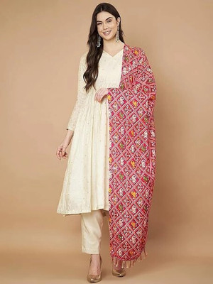 AKSHADEEP Art Silk Printed Women Dupatta