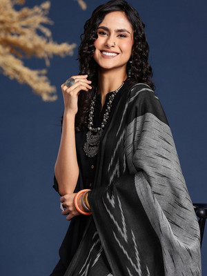 Taavi Silk Blend Self Design Women Dupatta