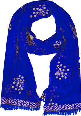 YOUTHQUAKE Chiffon Embroidered Women Dupatta
