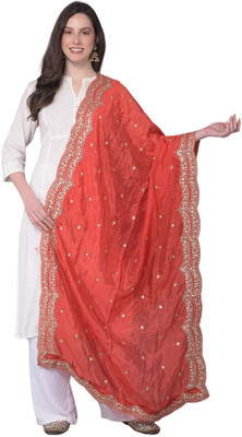 A R SILK DUPATTA HUB Silk Blend Embroidered Women Dupatta