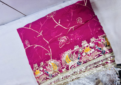 trendfashion Georgette Embroidered Women Dupatta