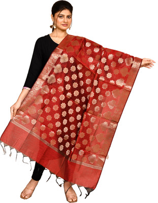 Naveera Cotton Silk Woven Women Dupatta