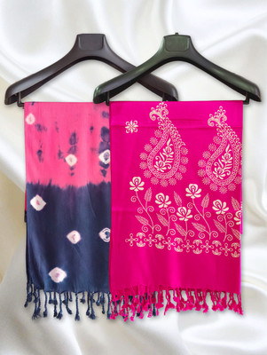 SUKANYA SHINE Rayon Graphic Print Women Dupatta