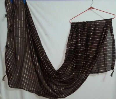 scope creations Jacquard, Silk Blend Striped Women Dupatta