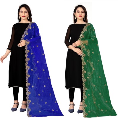 BEST ENTERPRISE Net Embroidered Women Dupatta