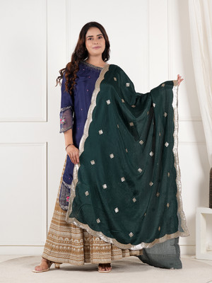 A R SILK DUPATTA HUB Art Silk Embroidered Women Dupatta
