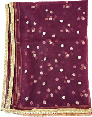 Euphoria Net Embellished Women Dupatta