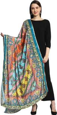 swi stylish Chiffon Printed Women Dupatta