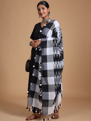 Taavi Cotton Blend Woven Women Dupatta