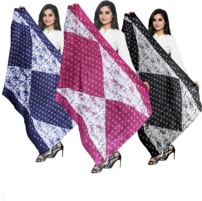 Odhani Pure Cotton Floral Print Women Dupatta