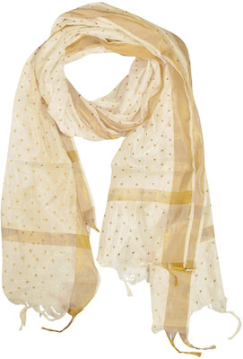 YOUTHQUAKE Silk Blend Polka Print Women Dupatta