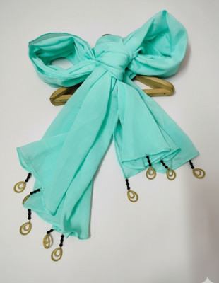 ZS FASHIONABLE STOLE Chiffon Solid Women Dupatta