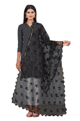 Adroit Management Net Embroidered Women Dupatta