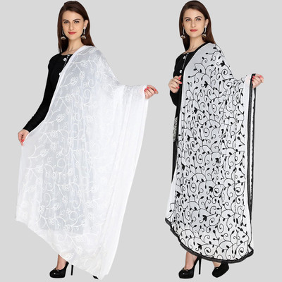 Kemza Chiffon Self Design Women Dupatta