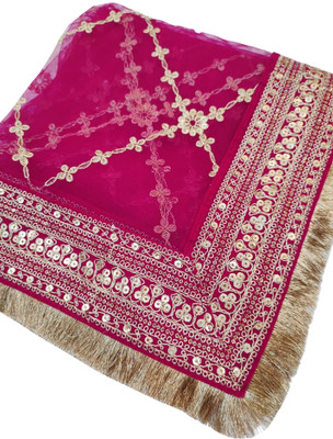 Navti Creations Net Embroidered Women Dupatta
