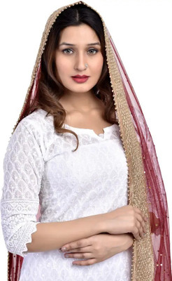 Trendz Hack Net Embellished Women Dupatta