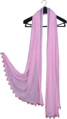 INVENT FASHION Chiffon Embellished Women Dupatta