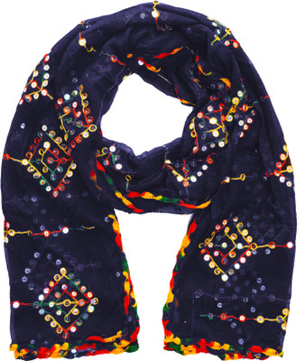 YOUTHQUAKE Chiffon Embroidered, Embellished Women Dupatta