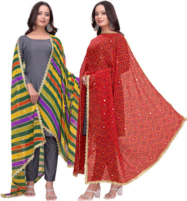 Kemza Georgette Embroidered Women Dupatta