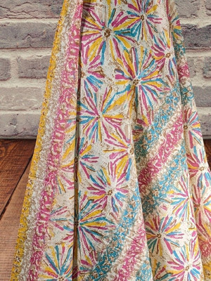Taashu Creations Pure Cotton Self Design Women Dupatta