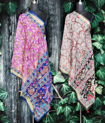 SEIKETSU Cotton Blend Printed Women Dupatta