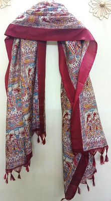 Praaj Pure Silk Printed Women Dupatta