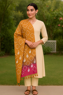 Style Stanza Satin Blend Self Design Women Dupatta