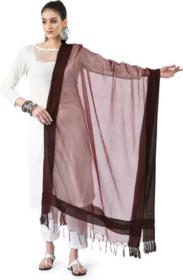 A R SILK DUPATTA HUB Organza Solid Women Dupatta