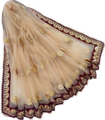 Navti Creations Net Embroidered Women Dupatta