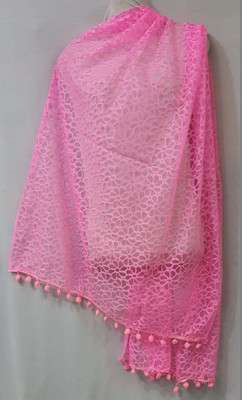 shakti Net Self Design Women Dupatta