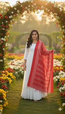 Amirs Choice Cotton Silk Striped Women Dupatta