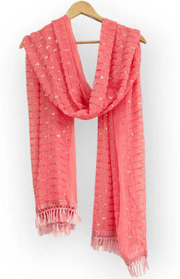 KHATRI Chiffon Embellished Women Dupatta