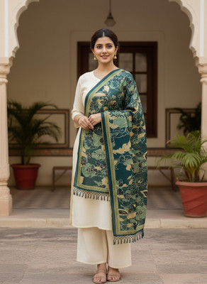KIONA FAB Cotton Silk Printed Women Dupatta