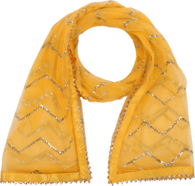 YOUTHQUAKE Net Embellished Women Dupatta