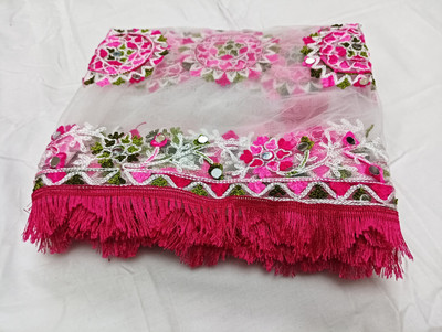 Vitrag Fashion Net Embroidered Women Dupatta