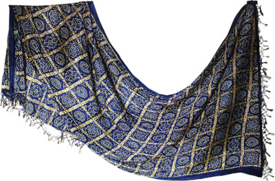 Drashti Collection Pure Silk Hand Painted Women Dupatta
