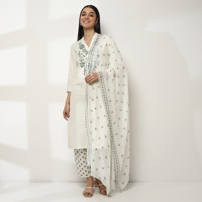 RANGRITI Polyester Printed Women Dupatta