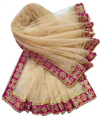 Navti Creations Net Embroidered Women Dupatta