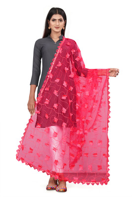 Adroit Management Net Embroidered Women Dupatta