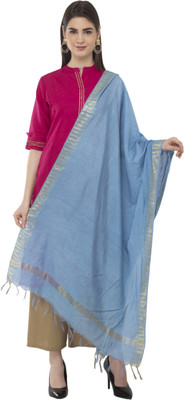 A R SILK Pure Cotton Solid Women Dupatta