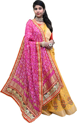 Ranisatiya Creation Art Silk Embroidered Women Dupatta